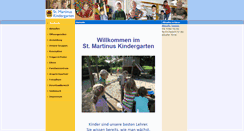 Desktop Screenshot of martinuskindergarten.martinuswessum.de