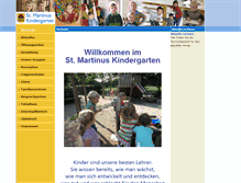 Tablet Screenshot of martinuskindergarten.martinuswessum.de